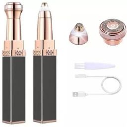 SRMG Premium Rechargeable 2in1Hair Eyebrow Face,Upper Lip Remover (multicolor ) Cordless Epilator-image-0