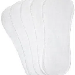 3 layered Soft Cotton Baby Diaper pads/Insert (Pack of 5) ()-10