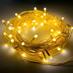 40 LEDs 3 m Yellow Steady Bulb Rice Lights-image-41