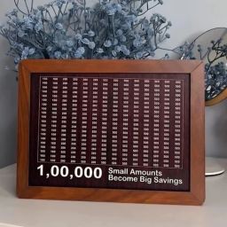 Money/Piggy Bank, Money Box, Coin Box with for Kids/Adult, Savings Box Cashbox, Money Box with Money Target and Numbers Vanity Box-image-63