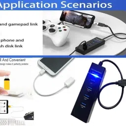 ANJO Keyboard-LED Mouse-Pad-3.0 USB Hub-Cleaner-OTG Micro&C-Ext Cable 1.5m-LED-Skin Combo Set image 3