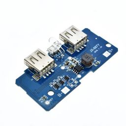 Electrobot JX-887Y 3.7V to 5V 2A Boost Power Bank Module | Dual USB 18650 Lithium Battery Charger Board with LED Indicator | DIY Mobile Charging PCB for DIY Projects image 2