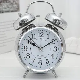 Analog Silver Clock-image-72