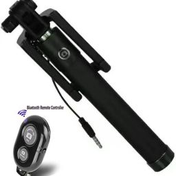 BUFONA Cable Selfie Stick Mobile Bluetooth Remote Wired Selfie Stand mobile holder Tripod, Monopod, Monopod Kit, Tripod Bracket, Tripod Clamp, Tripod Kit image 5