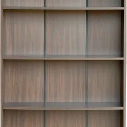 deckup Muvo 6-Shelf Walnut Engineered Wood Open Book Shelf image 3