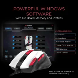 EVOFOX Blaze 12800 DPI Gaming Sensor and 8 Buttons RGB Wired Ambidextrous OpticalGaming Mouse image 4