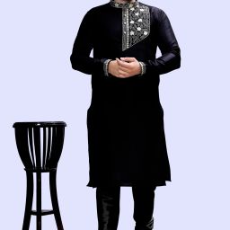 Men Pure Silk Kurta Pyjama Set-image-67