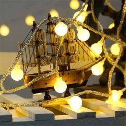 25 LEDs 3.99 m Yellow Steady Ball Rice Lights-image-90