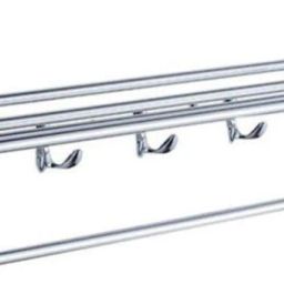 Stainless Steel Folding Towel Rack For Bathroom 24 inch 5 Bar Towel Rod-28