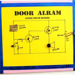 ontex electronics Door Alarm Using Touch Sensor Physics Project & Science Aid Educational Electronic Hobby Kit image 2