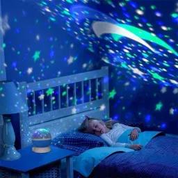 Romantic sky Star Moon Projecter Night Light LED USB Projector Lamp For kids Night Lamp-14