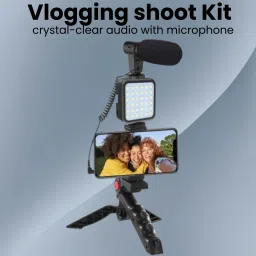 Clairbell (Video Kit) with LED Lights & Wireless Microphone Setup For Vlogging/YouTubeG189 Tripod-picture-15