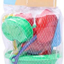 Beach Toys Set of 10 Pieces , Outdoor Toy Beach Tool with Bucket Kid's-31