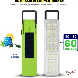 60 Led High Bright Light With Solar Charging 7 hrs Flood Lamp Emergency Light-5