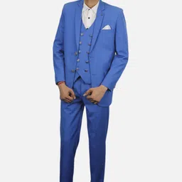 gargian master cut Men Single Breasted Solid Suit-picture-2