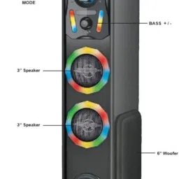 Zinitax Home DJ Tower Speaker System With 5.0 Bluetooth & RGB Lighting 2700 W Bluetooth Tower Speaker image 4