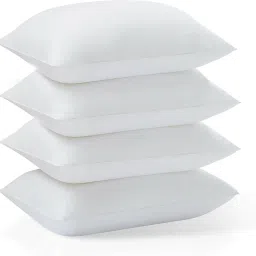 Microfibre Solid Sleeping Pillow Pack of 4-image-3