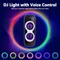 HIMSTAG Electronics 24W Bluetooth Speaker with Mic – Ultimate Sound Experience 24 W Bluetooth Party Speaker image 3