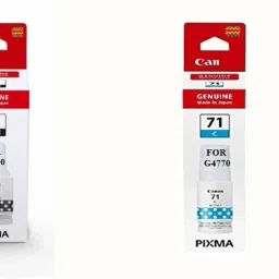 CAN PIXMA CANON G 4770 ORIGINAL SINGLE FUNCTION G 4770 INK TANK PRINTER INK GI71 Cyan & Black Ink Bottle-10
