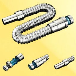 PVC Flexible Water Outlet Pipe – 1Pc White for Sink Silver Hose Pipe-image-95