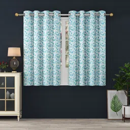 panipat textile hub 153 cm (5 ft) Jacquard Room Darkening Window Curtain (Pack Of 2)-picture-23