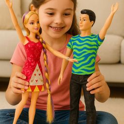Couple Doll | Honeymoon Dancing Couple Figurine with Movable Joints-image-63