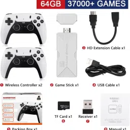 BITWEAVE 4K Game Console 30,000+ Retro Games | Dual Controller Plug & Play HDMI TV Stick 64 GB with 30,000+ Built-in Games image 3