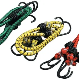 Multipurpose Ultra Strong & Flexible Bungee Rope/Luggage Strap 3 Pcs Multicolor-17