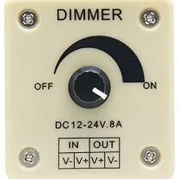 revals Dimmer LED Light Switch Dimming Brightness Controller 12 V to 24v 8A 8 A Rotary Dimmer image 2