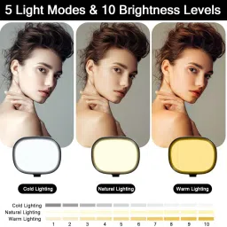 CASON Slab KeyLight for VideoShooting ,Tripod Stand with Light Five Color Temperatures Flash image 3