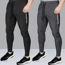 avolt Pack of 2 Men Solid Multicolor Track Pants-picture-16