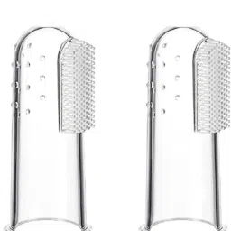 Finger Silicone Toothbrush for Baby Gum Cleaning Teether and Feeder-image-0