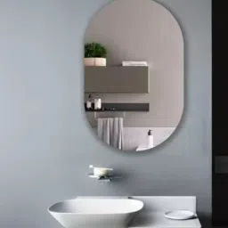 12X18 Inch Capsule shape polished Bathroom Mirror-19