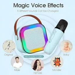 Esnapy K12 Wireless Bluetooth Speaker With Wireless Mic Multicolor 5 W Bluetooth Home Audio Speaker image 2