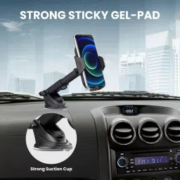 Portronics Clamp M Car with 360� Rotational,for 4 to 6 inch Devices Mobile Holder image 5
