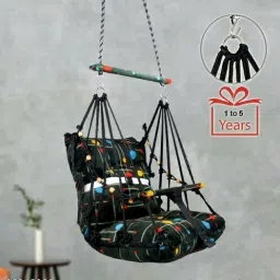 Cotton velvet baby swing jhula for 1-5 year kid's, Indoor outdoor swings Swings-image-29