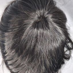 Australian Natural Patch For Men Full Head Toupee 1 Pcs (BLACK, 9X7) Hair Extension-image-56