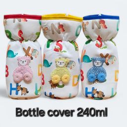 Baby Feeding Bottle 240Ml/8Oz (Pack Of 3) 100%Cotton-image-5