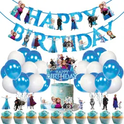 37 Pack Frozen Birthday Party Decorations for Birthday Party Kids Children-20