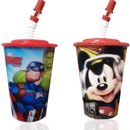 Kids Cartoon 3D Design Sipper Glass with Flexi Straw for Boys and Girls,Best For Kids Birthday Return Gift-image-67