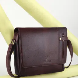 Genuine Leather 14.5 Inch Laptop Messenger Bag for Men|Everyday Crossbody Shoulder Office Travel Messenger Bag Waterproof Laptop Sleeve/Cover-image-2