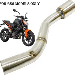 Bike Exhaust Middle Muffler Bend Pipe Stainless for KTM Duke 200 BS6 KTM NA Full Exhaust System-17