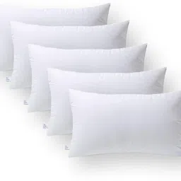 LUXURY Polyester Fibre Solid Sleeping Pillow Pack of 5-image-17