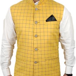 Checkered Men Waistcoat-image-54