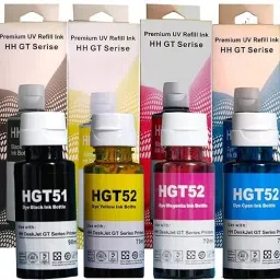 Haedlink HP Ink Bottle for 310,530,115,515,416,419,516,500,GT5820,GT5811,GT5821 Pack of 4 Black + Tri Color Combo Pack Ink Bottle-18