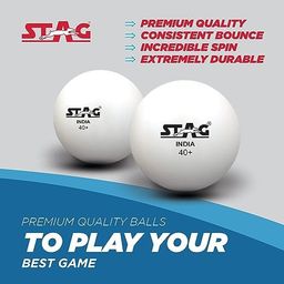 Stag Iconic Club Professional Table Tennis (T.T) Multiset - Table Tennis Rackets and T.T Balls Included| All-in-One Ping Pong Paddle Playset - Table Game Accessories image 2