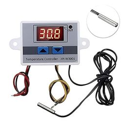 Hexonix XH-W3001 Digital Display Temperature Controller 220V 10A | LED Temperature Controller with Thermostat Control Switch Probe - (Pack of 2) image 3
