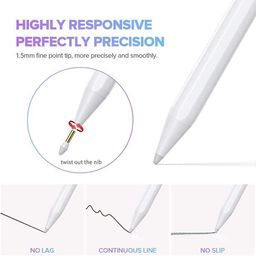 SpiderJuice 1Pc USB Charging Magnetic Attaching Stylus Pen With 1.5mm Nib, Palm Free Design, High Precision, Tilt Sensitivity, Coherent & Affulent Writing For Drawing, Painting, Sketching in Apple Ipad (Random Colour) image 5