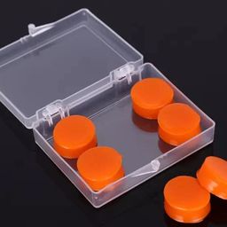 james international Soft Silicone Ear Plugs - 6 Pcs/Box (3 Pair) Reusable Waterproof Earplugs Prevent Water Reduce Noise during Swimming and Bathing (Orange) image 2