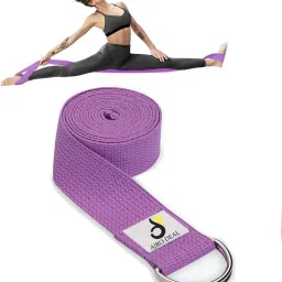 Yoga Strap Premium Cotton Flexibility Belt for Stretching, Balance & Support Leg & Thigh Lifters-image-47